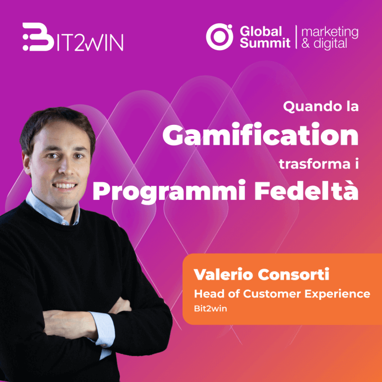 Bit2win rivoluziona la Loyalty: quando la Gamification trasforma l’engagement in fedeltà - Valerio Consorti